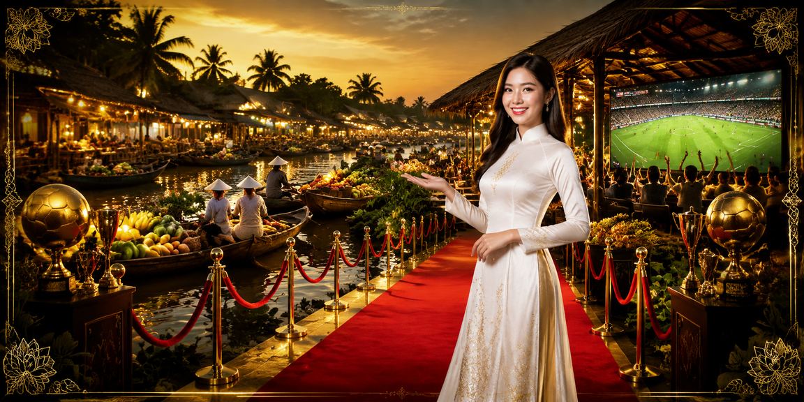 Người chơi cá cược bóng đá tại khu vực miền Tây trong trang phục truyền thống áo dài